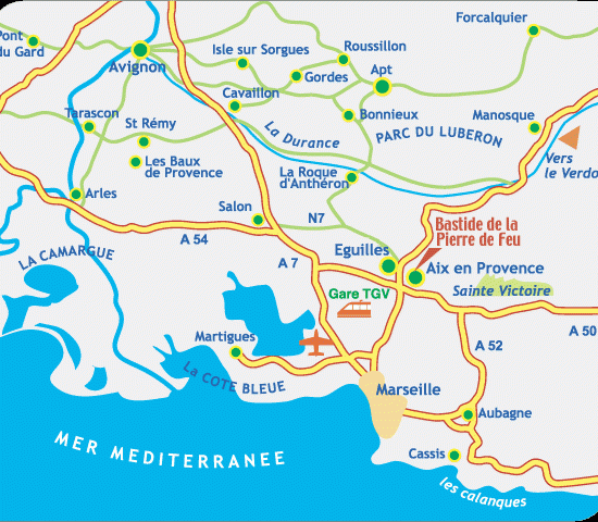 法国-马赛地图