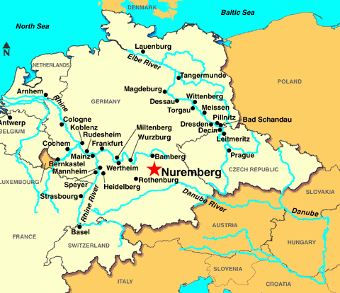 德国-纽伦堡地图