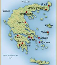 希腊地图,希腊地图高清中文版