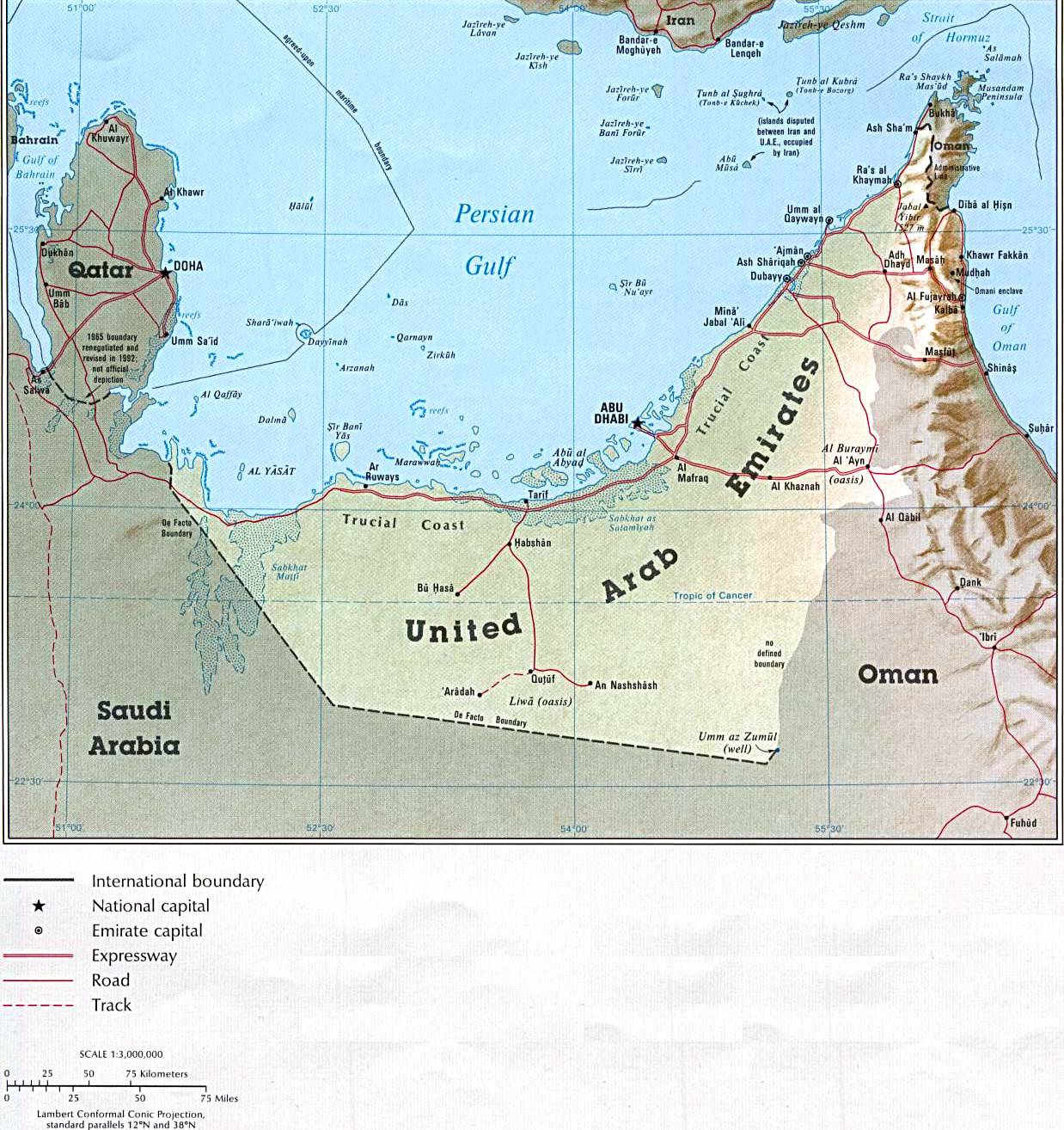 阿联酋地图