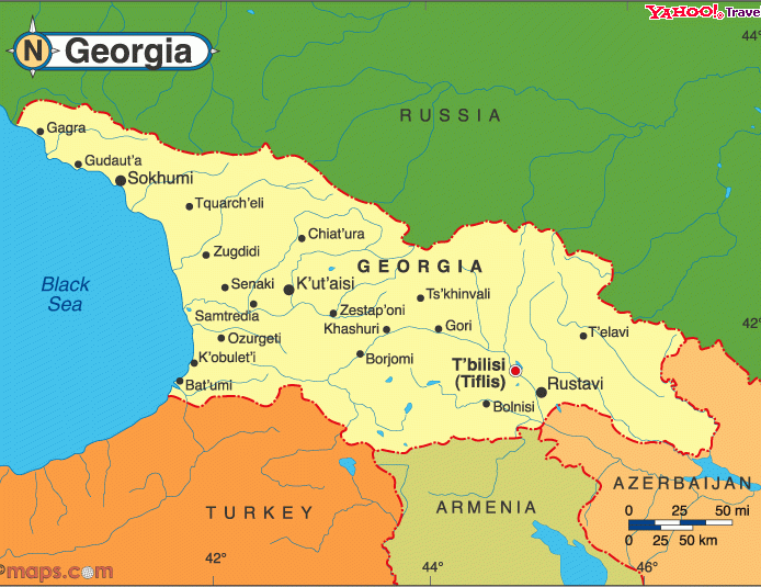 格鲁吉亚地图